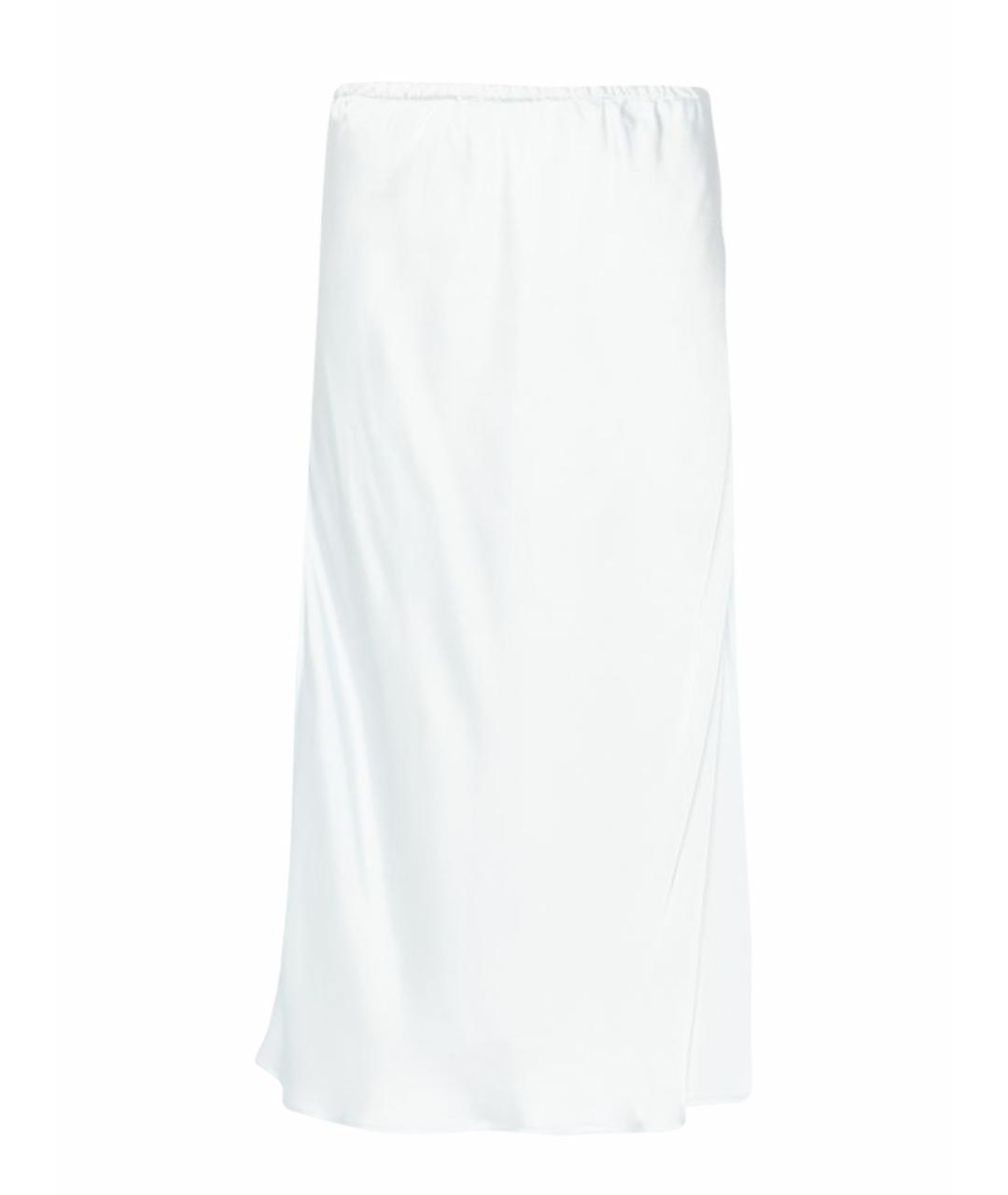 JIL SANDER Синяя вискозная юбка миди, фото 1