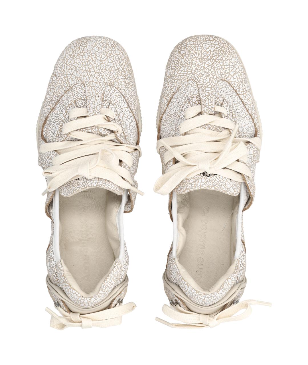 ACNE STUDIOS Бежевые кожаные балетки, фото 2