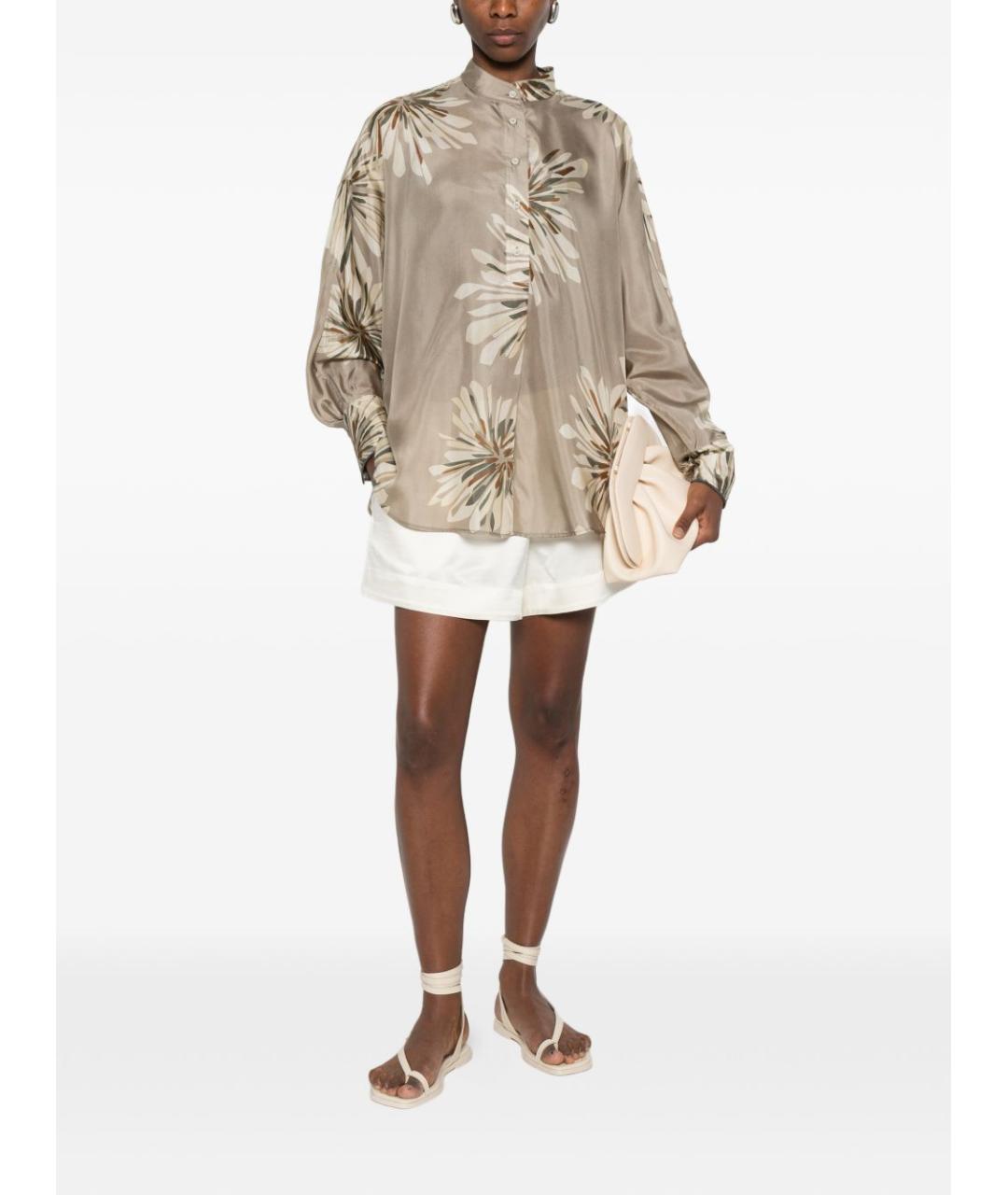 BRUNELLO CUCINELLI Мульти шелковая рубашка, фото 4