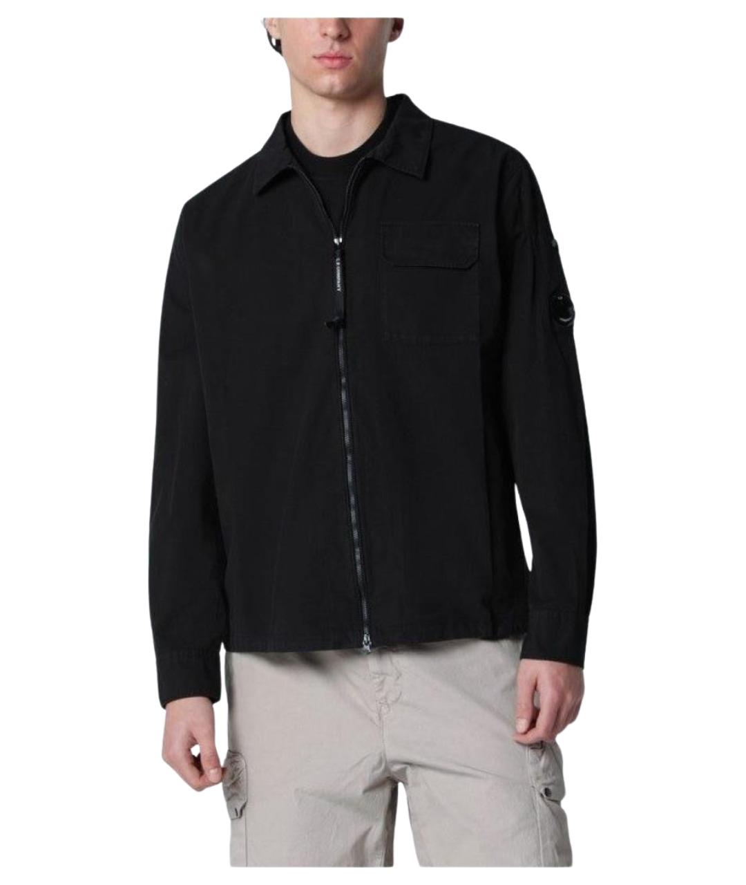 CP COMPANY Черная хлопковая куртка, фото 1