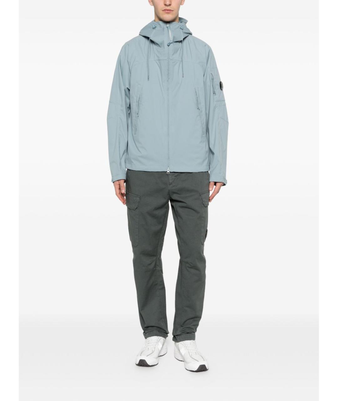 CP COMPANY Голубая полиэстеровая куртка, фото 2
