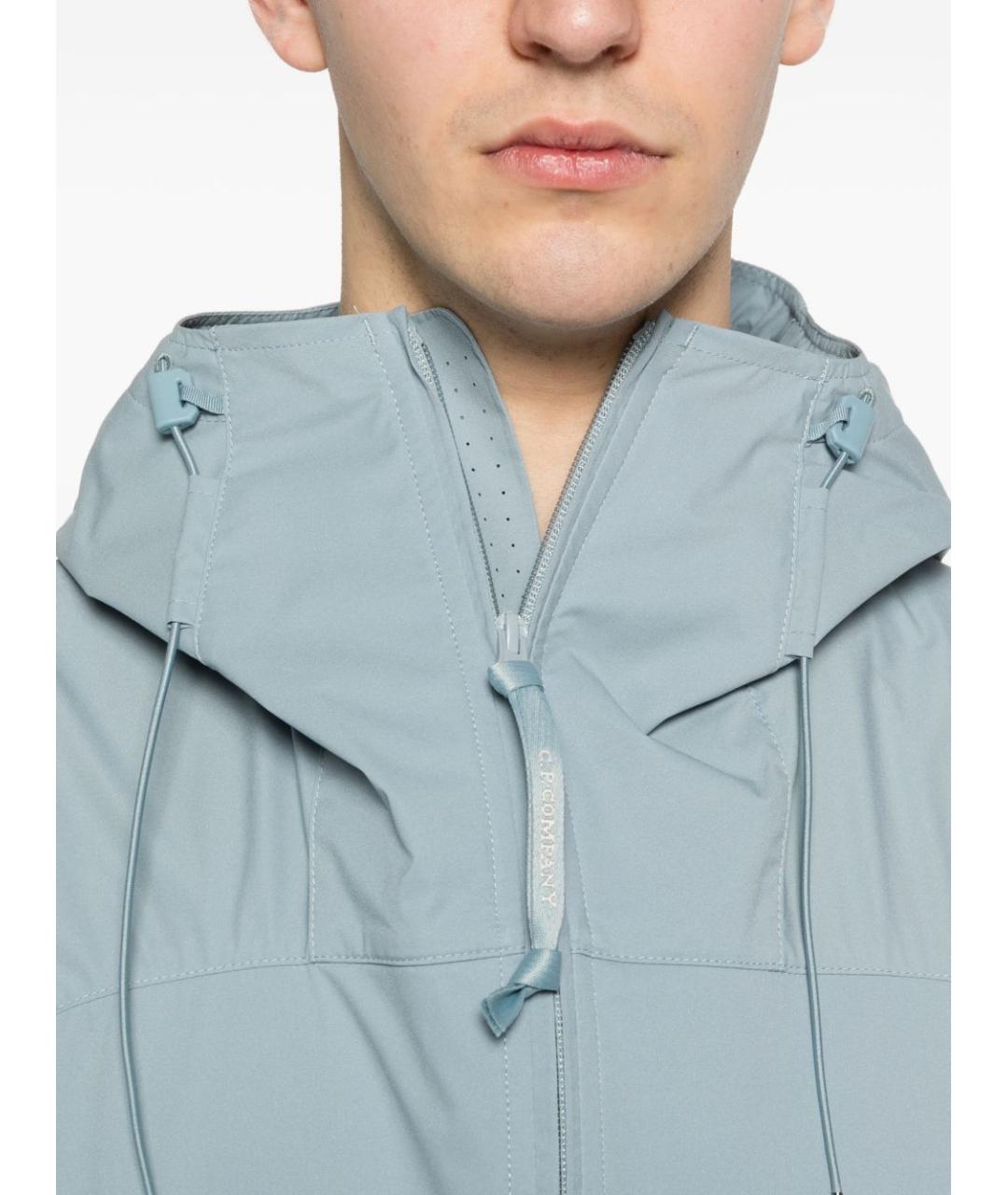 CP COMPANY Голубая полиэстеровая куртка, фото 3
