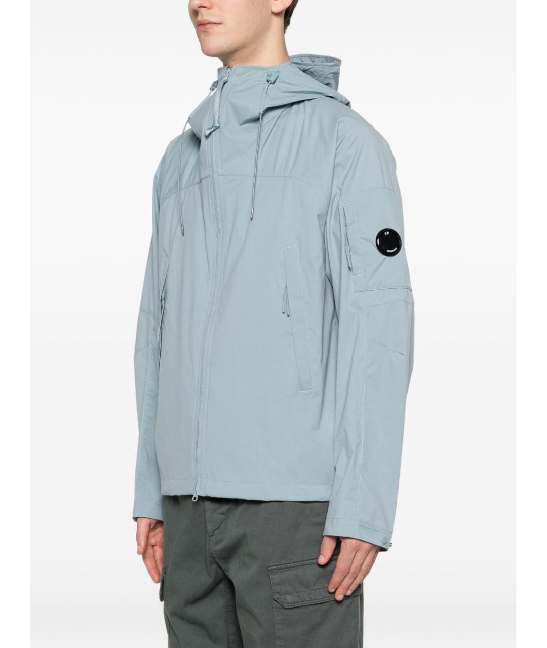 CP COMPANY Голубая полиэстеровая куртка, фото 4