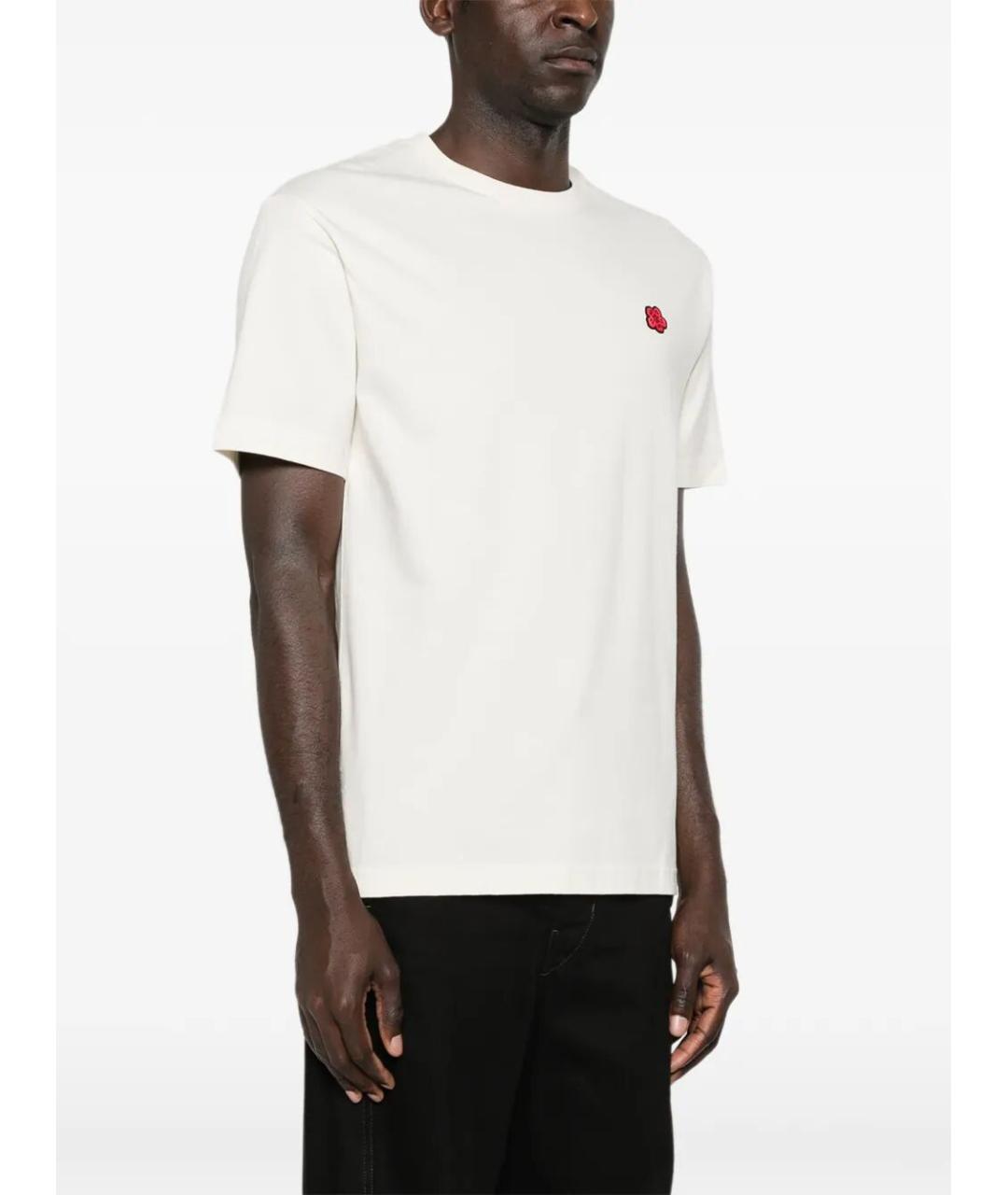 KENZO Белая хлопковая футболка, фото 5