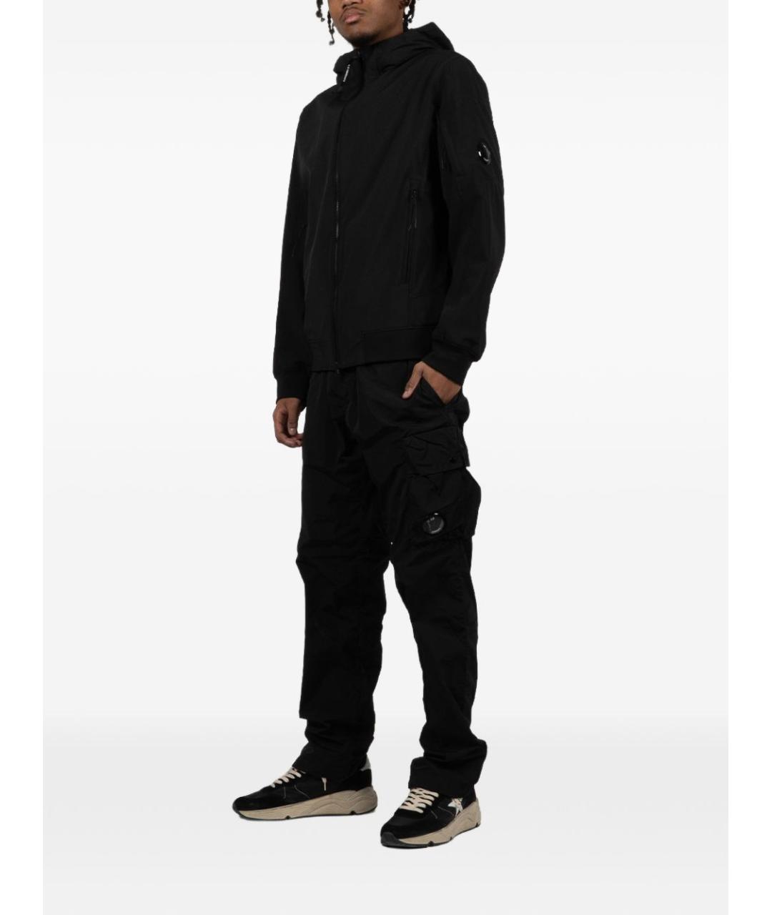 CP COMPANY Черные полиамидовые повседневные брюки, фото 4