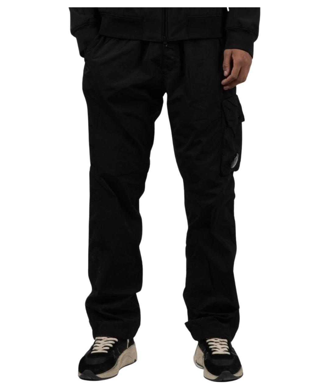 CP COMPANY Черные полиамидовые повседневные брюки, фото 1