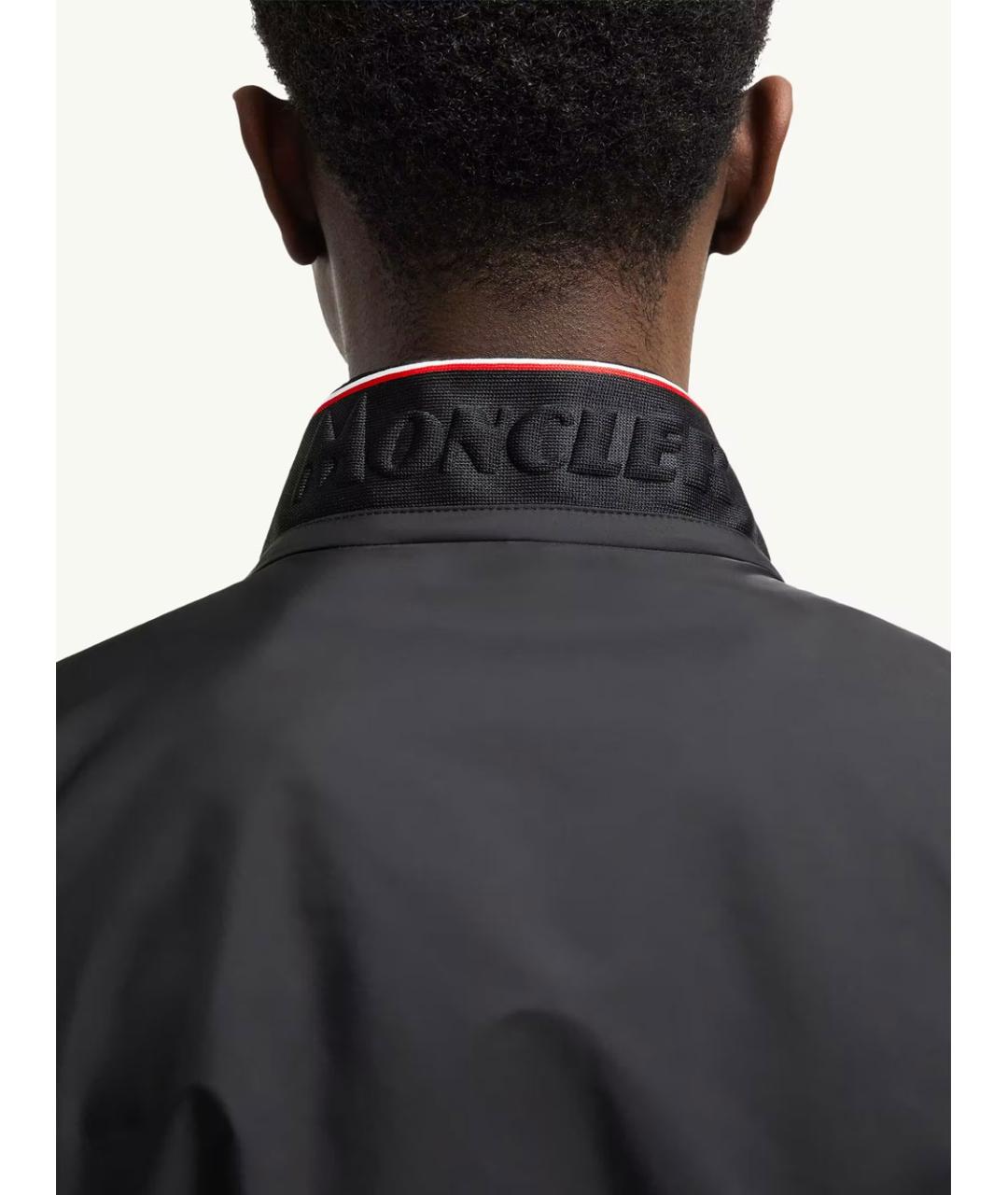 MONCLER Черная полиамидовая куртка, фото 4