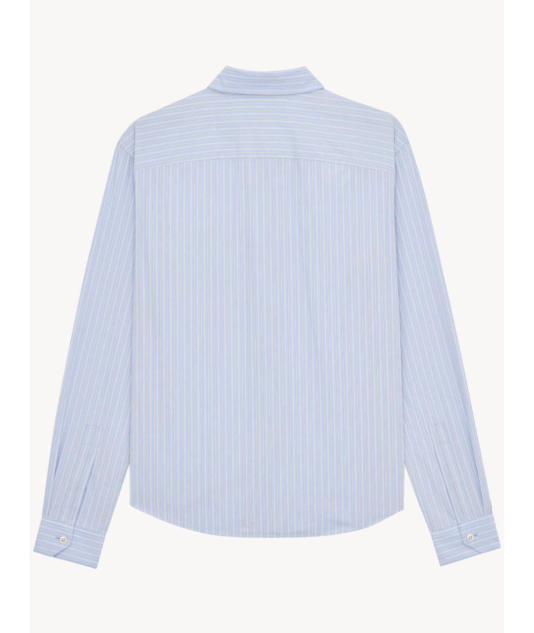 SAINT LAURENT Синяя хлопковая рубашка, фото 2