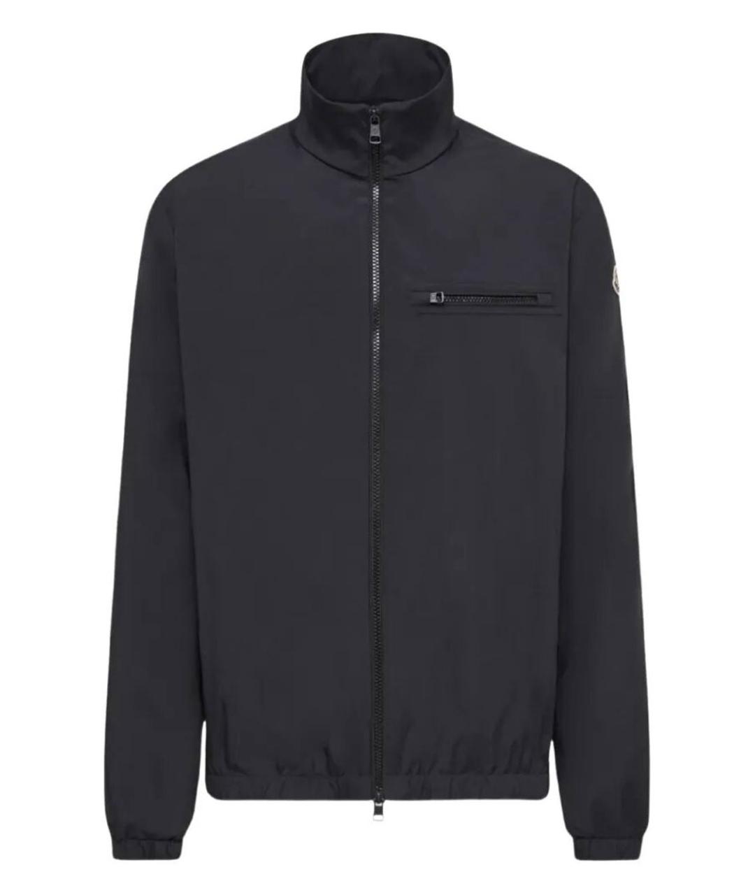 MONCLER Черная полиэстеровая куртка, фото 1