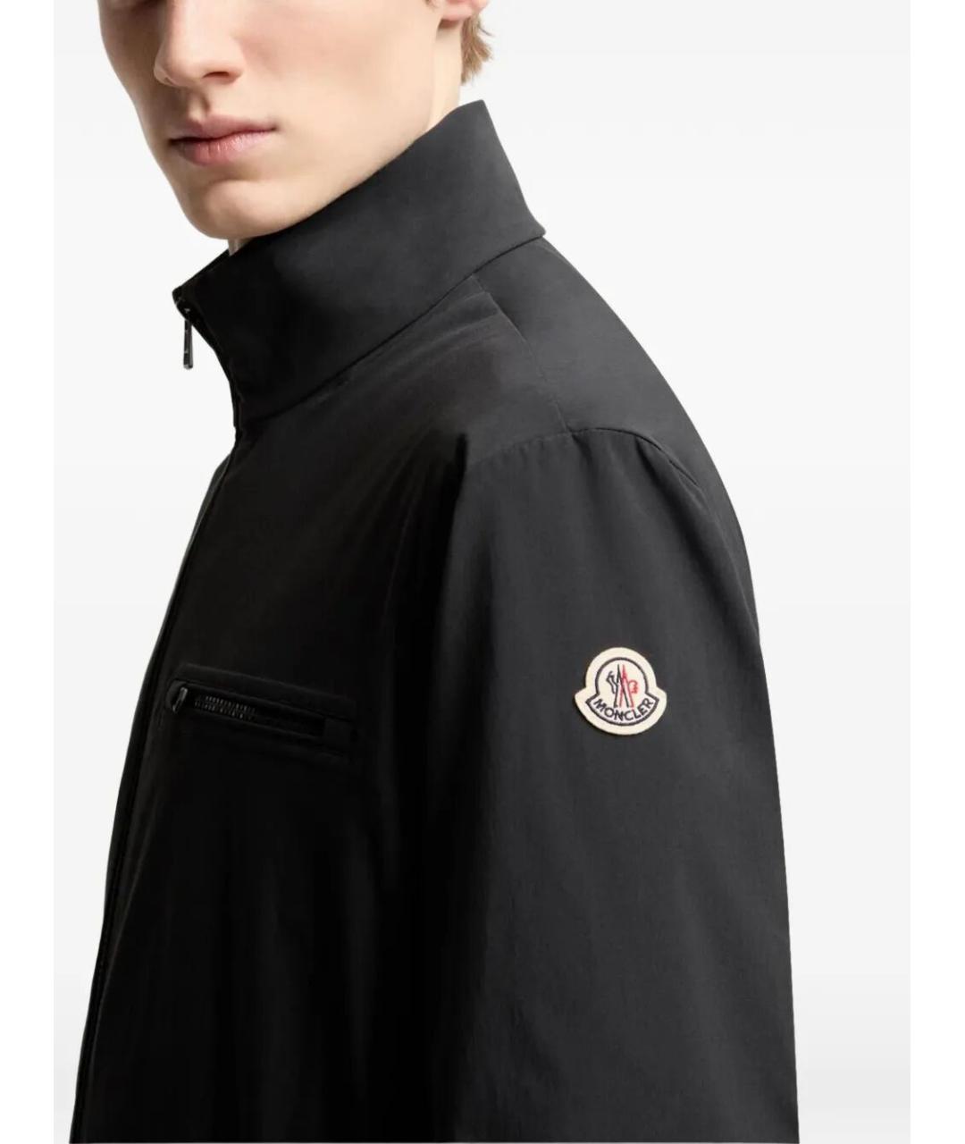 MONCLER Черная полиэстеровая куртка, фото 3