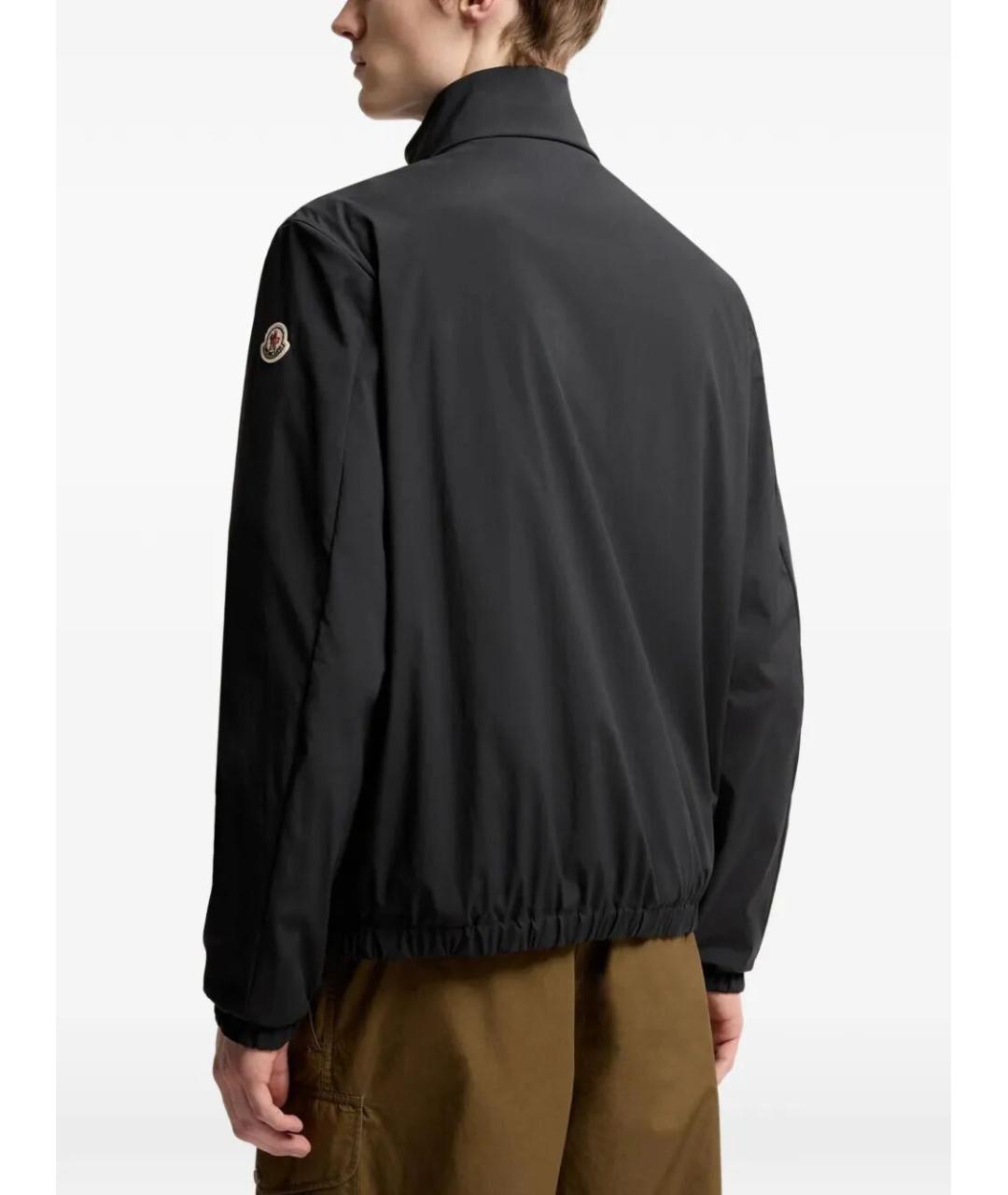 MONCLER Черная полиэстеровая куртка, фото 4