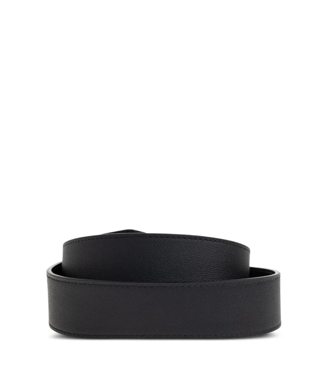 FENDI Черный кожаный ремень, фото 4