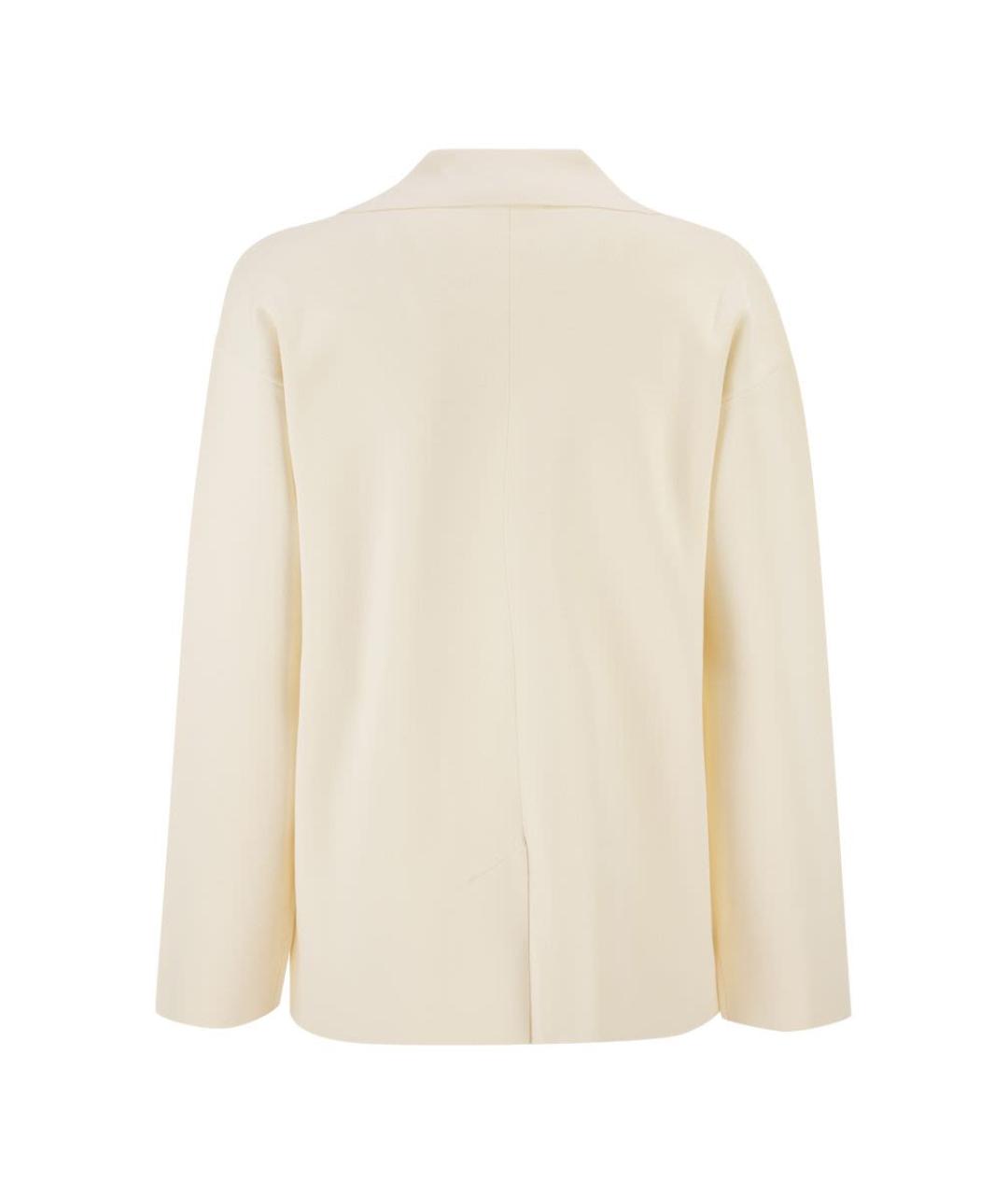 MAX MARA Белый вискозный жакет/пиджак, фото 2