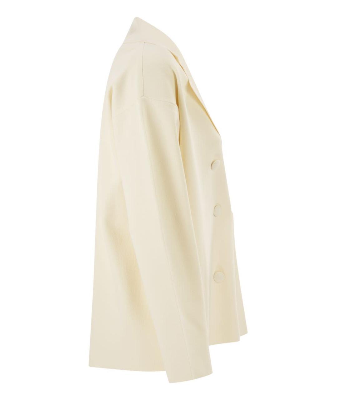 MAX MARA Белый вискозный жакет/пиджак, фото 3