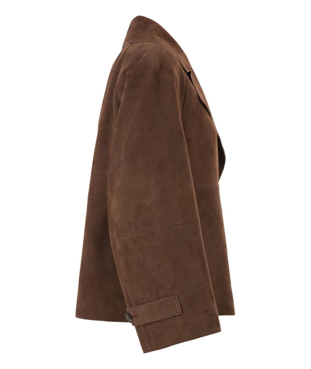 WEEKEND MAX MARA Коричневая полиэстеровая куртка, фото 3