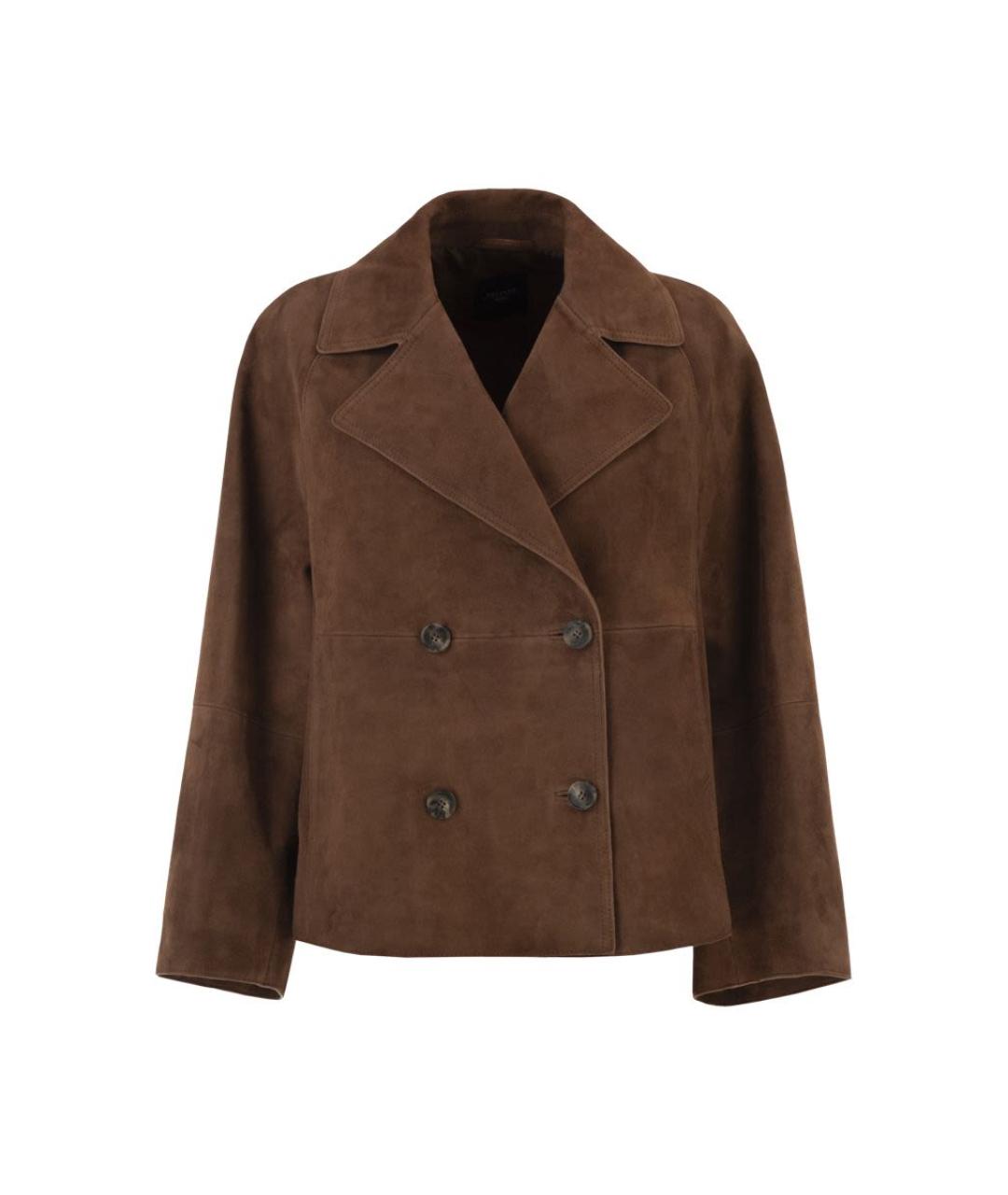 WEEKEND MAX MARA Коричневая полиэстеровая куртка, фото 1