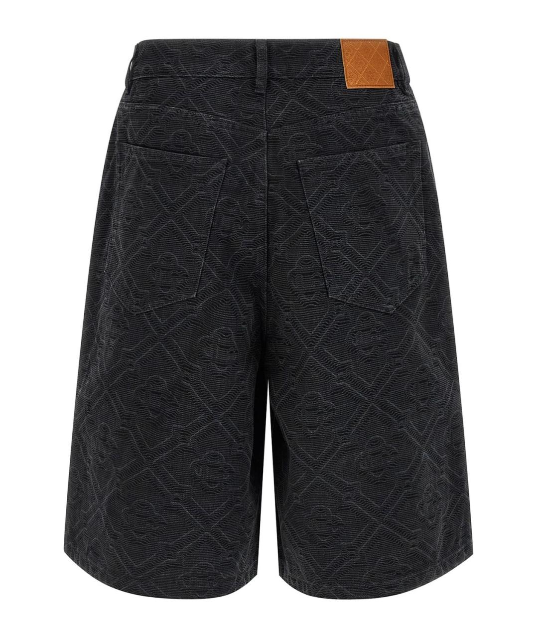 CASABLANCA Темно-синие хлопковые шорты, фото 2