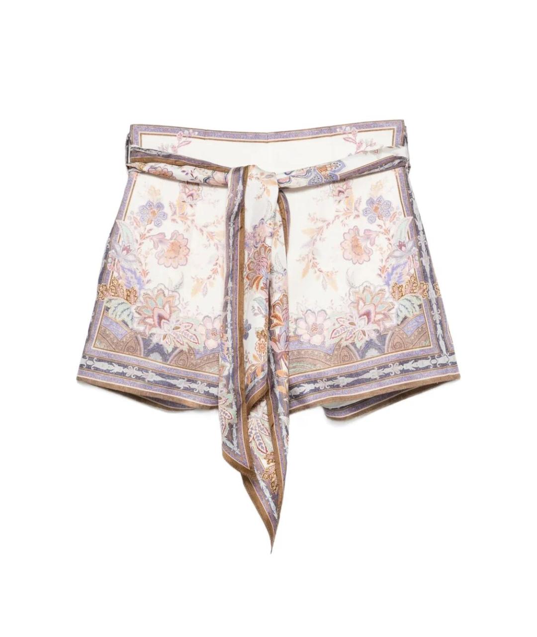 ZIMMERMANN Мульти льняные шорты, фото 1