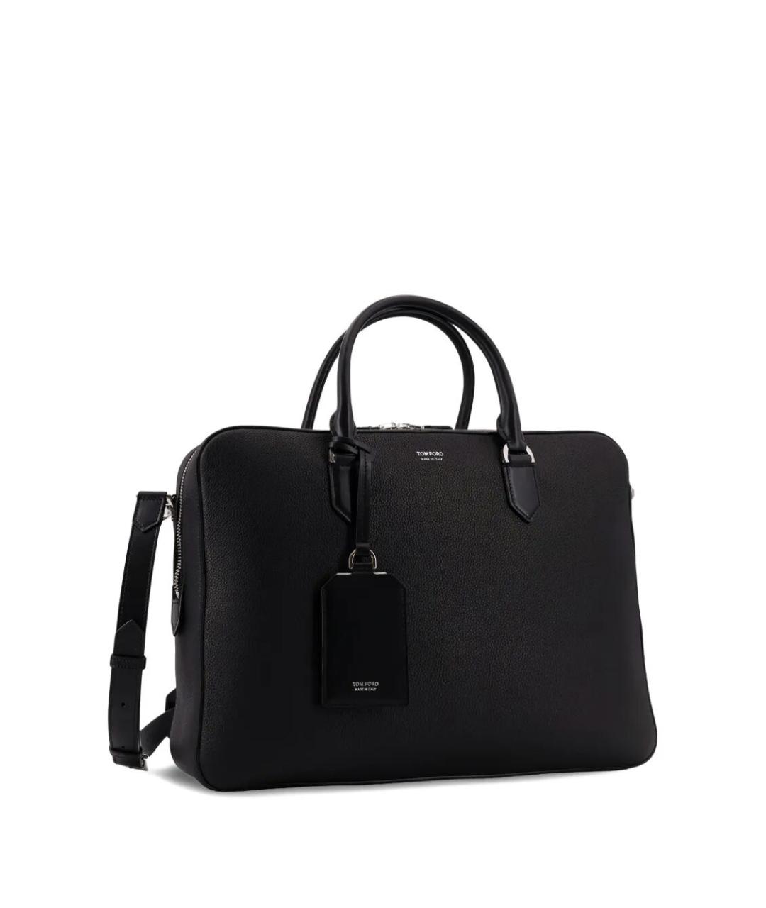 TOM FORD Черный кожаный портфель, фото 3