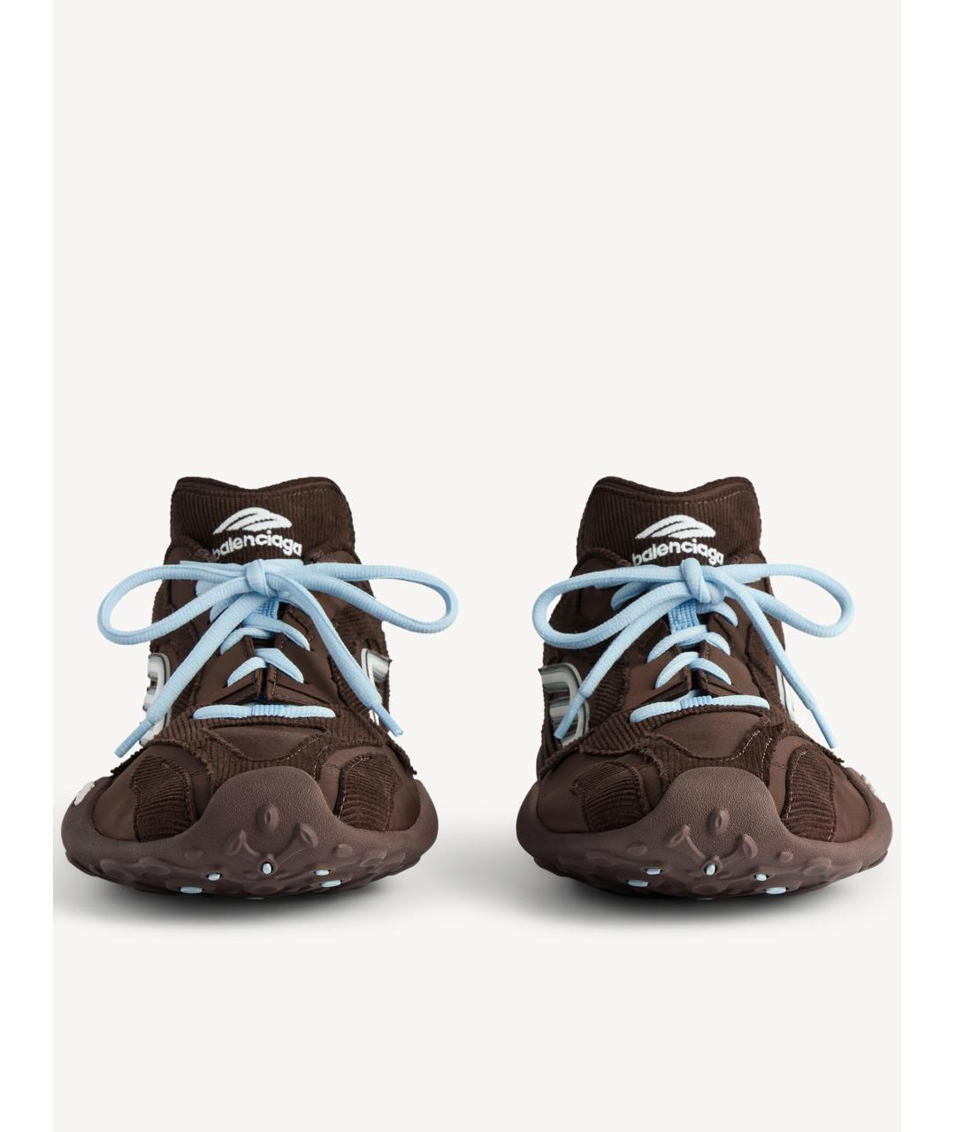 BALENCIAGA Коричневые синтетические кроссовки, фото 3