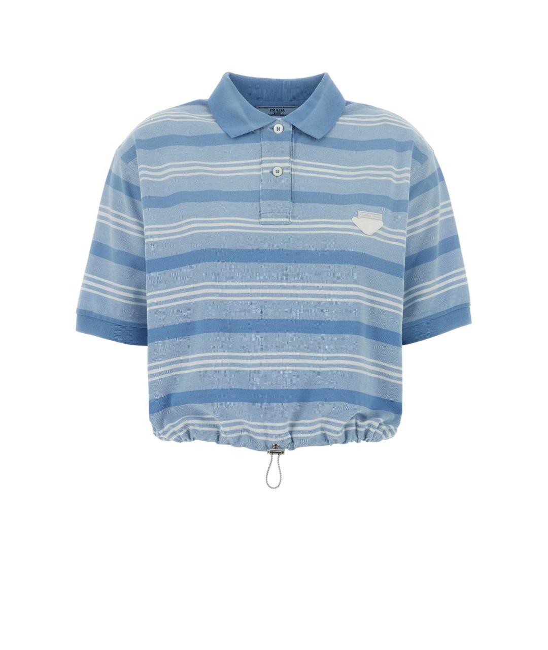 PRADA Голубая хлопковая футболка, фото 1