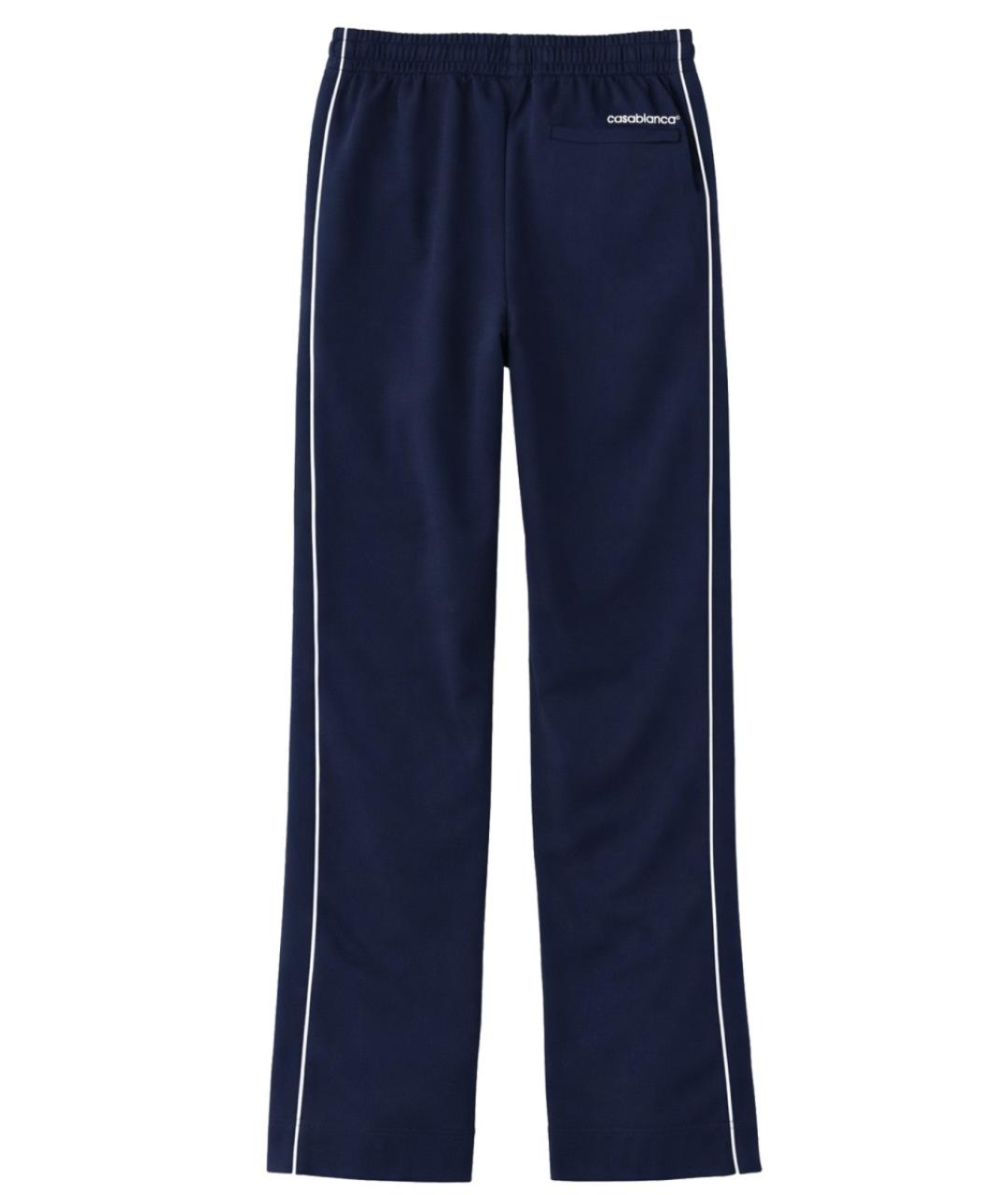 CASABLANCA Синие полиамидовые повседневные брюки, фото 2