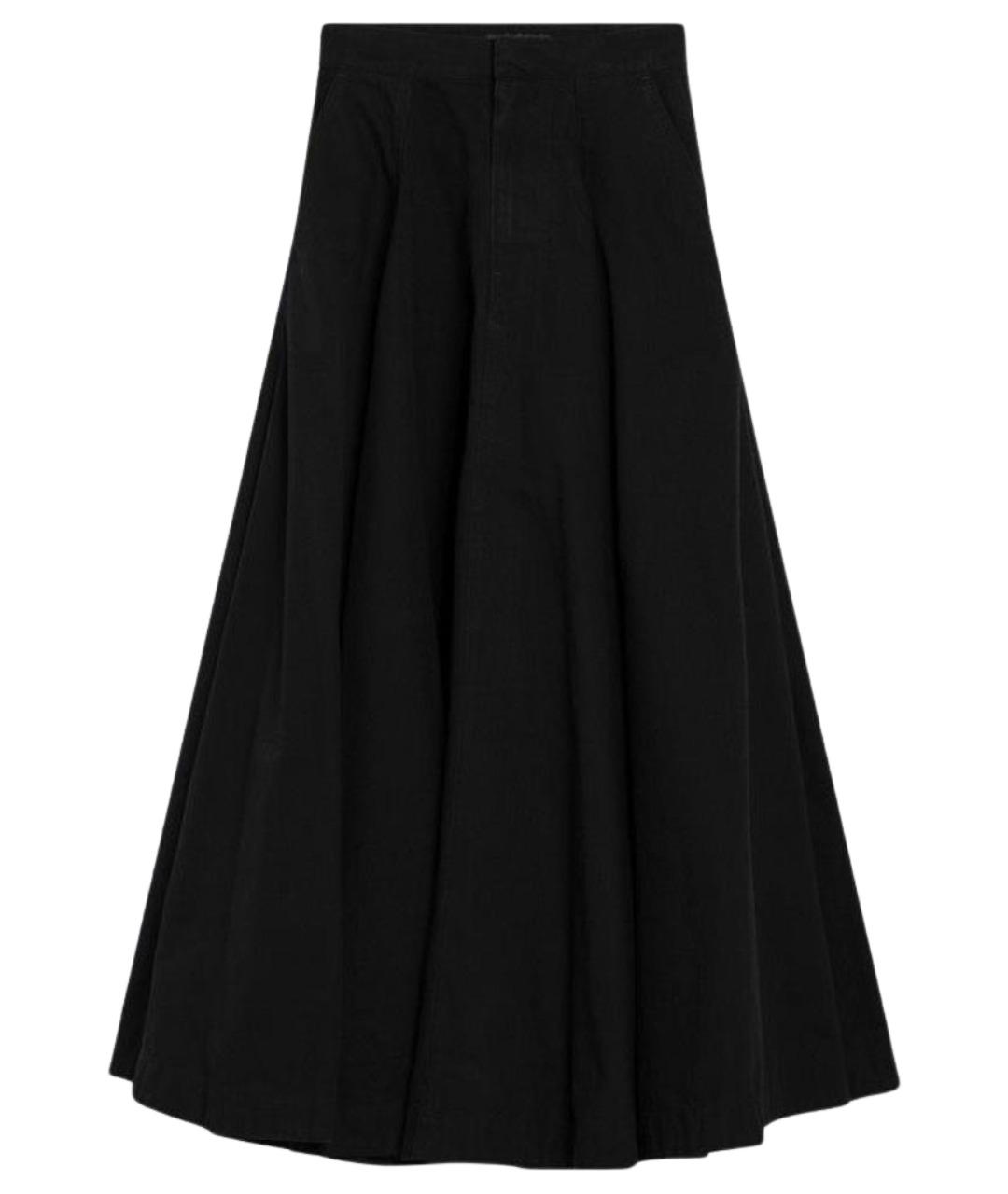 BALENCIAGA Черная хлопковая юбка макси, фото 1