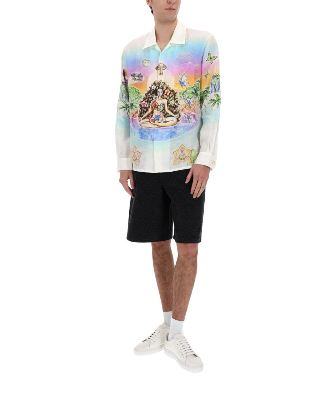 CASABLANCA Мульти льняная кэжуал рубашка, фото 5