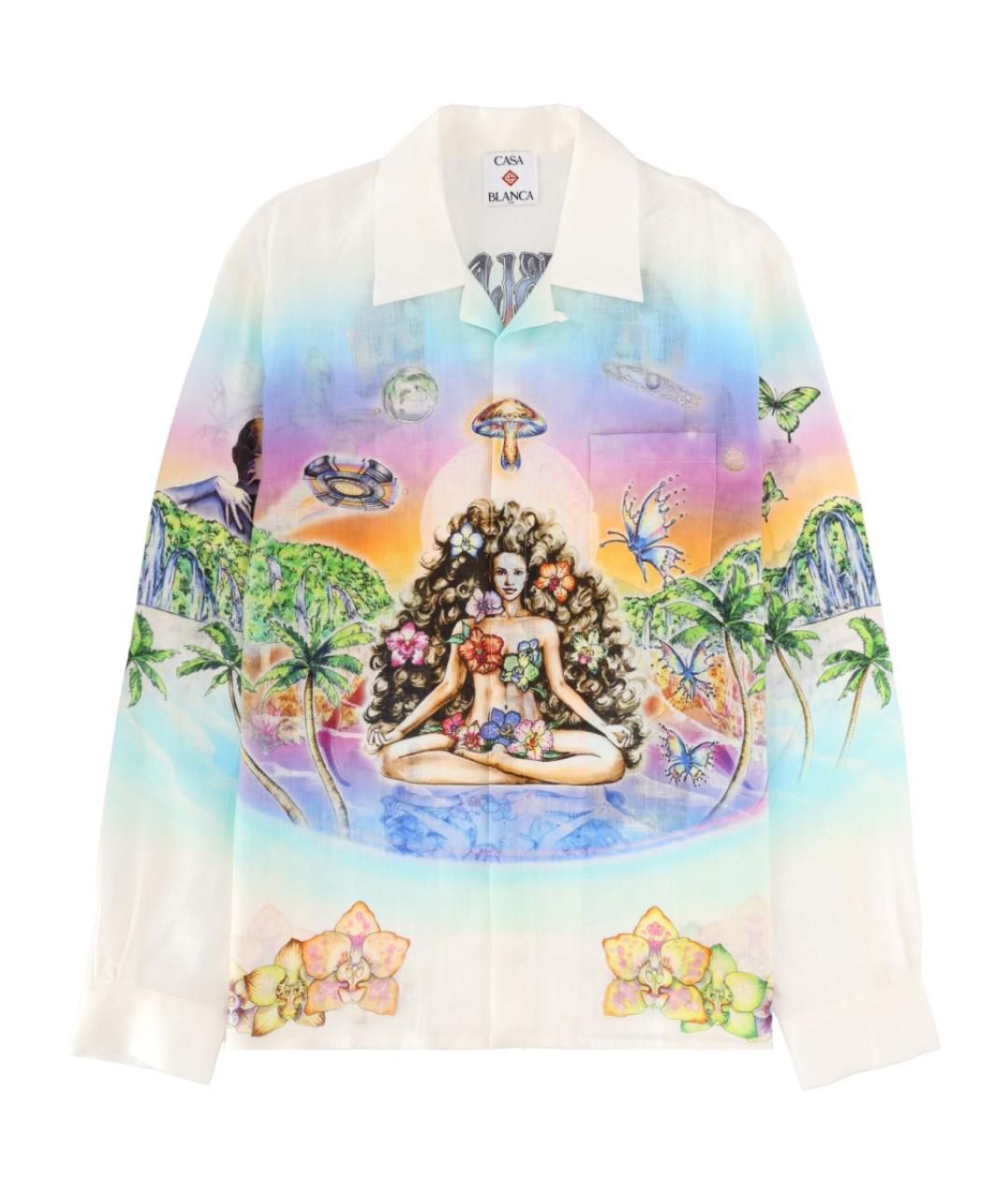 CASABLANCA Мульти льняная кэжуал рубашка, фото 1