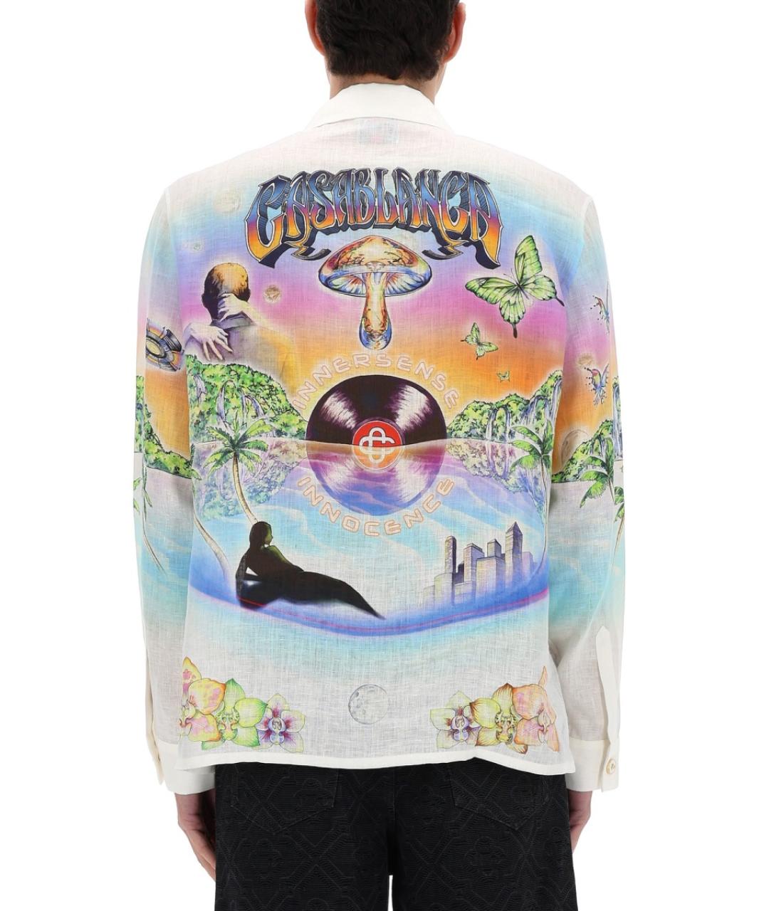 CASABLANCA Мульти льняная кэжуал рубашка, фото 4