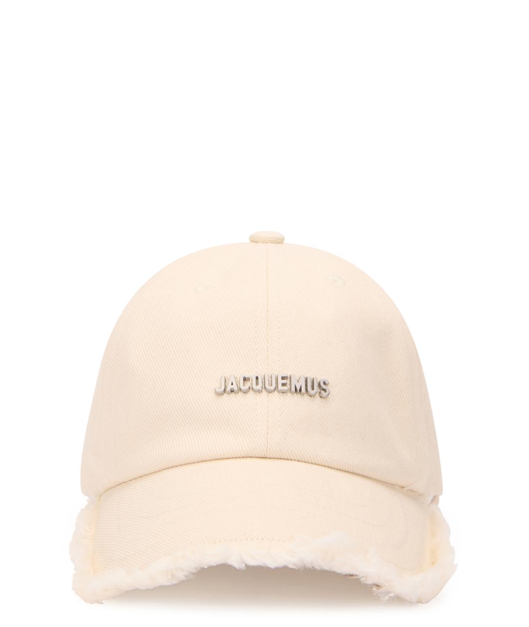 JACQUEMUS Бежевая хлопковая кепка, фото 1