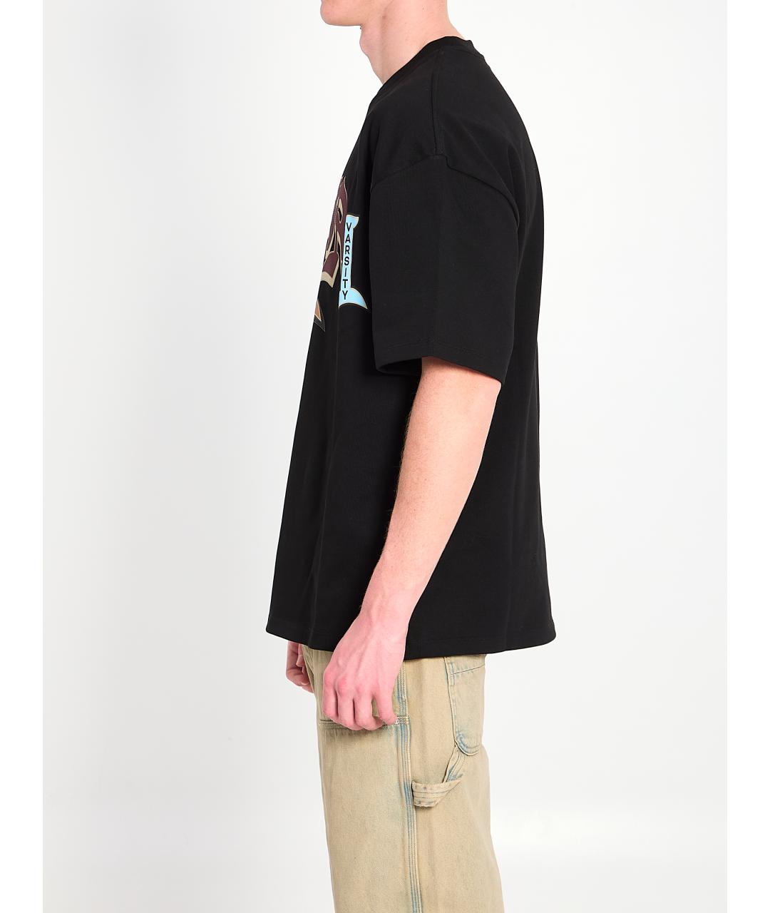 AMIRI Черная хлопковая футболка, фото 3