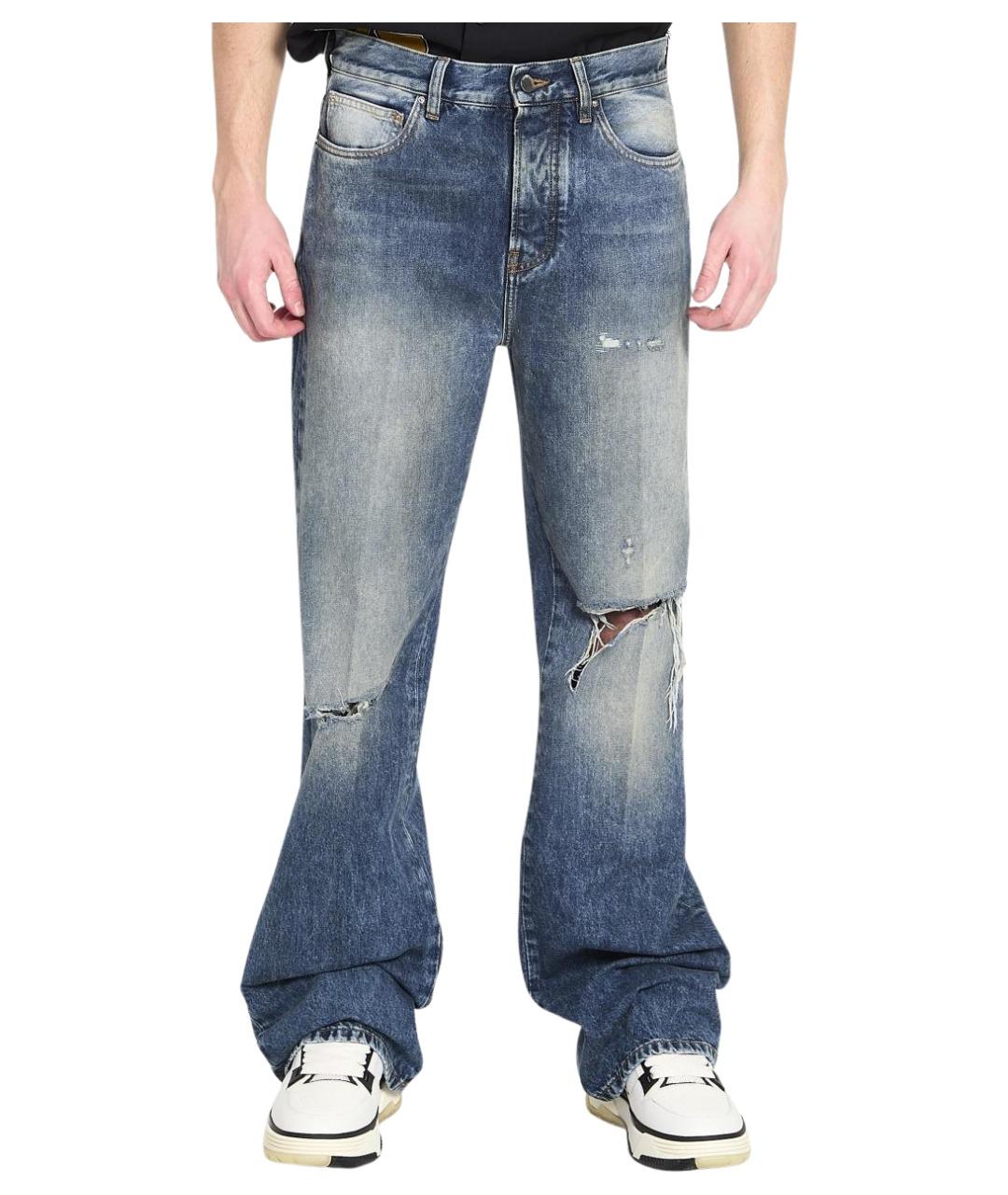 AMIRI Синие хлопковые джинсы, фото 1