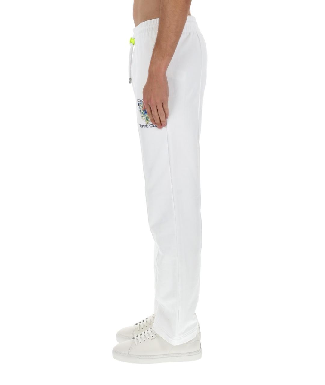 CASABLANCA Белые хлопковые повседневные брюки, фото 4