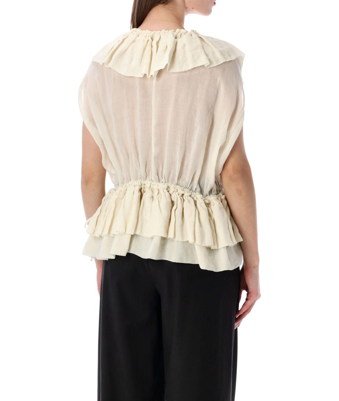 DRIES VAN NOTEN Белая блузы, фото 2