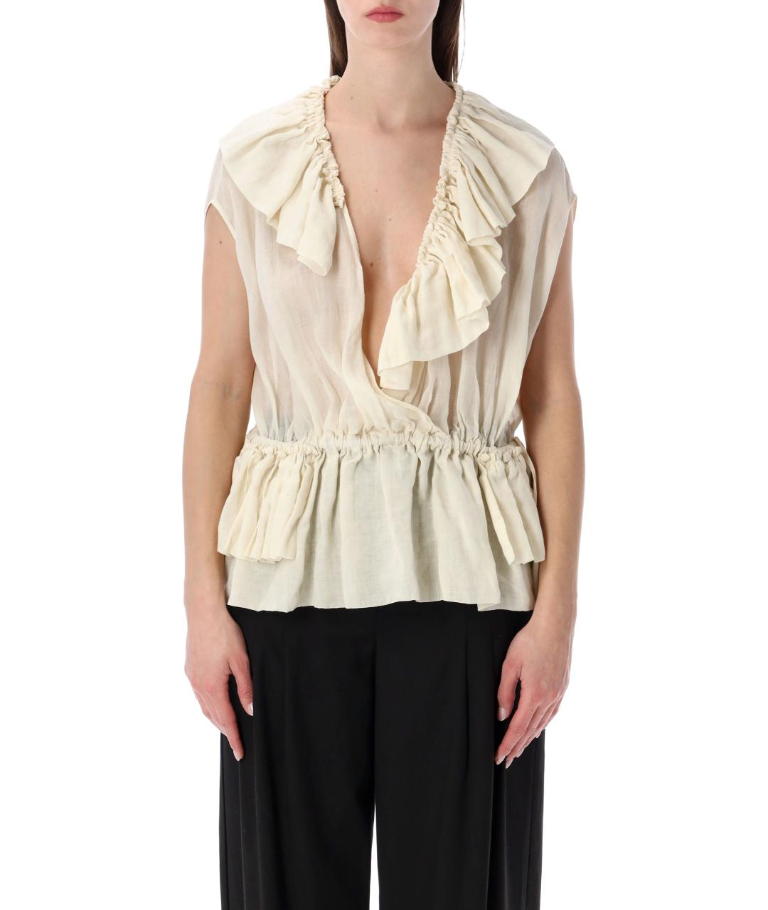 DRIES VAN NOTEN Белая блузы, фото 1