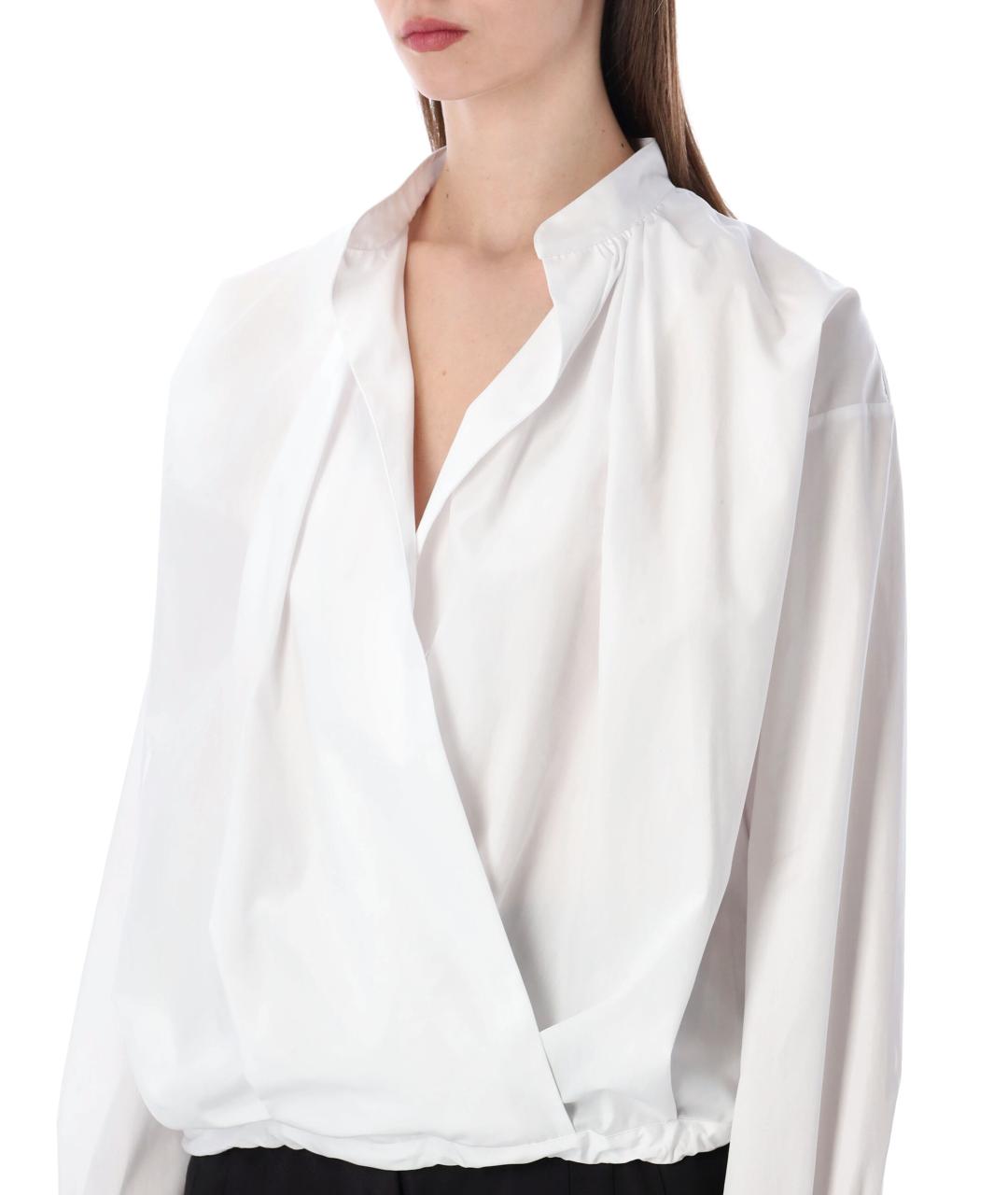 DRIES VAN NOTEN Белая хлопковая блузы, фото 3