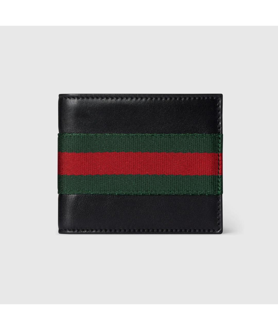 GUCCI Черный кожаный кошелек, фото 5