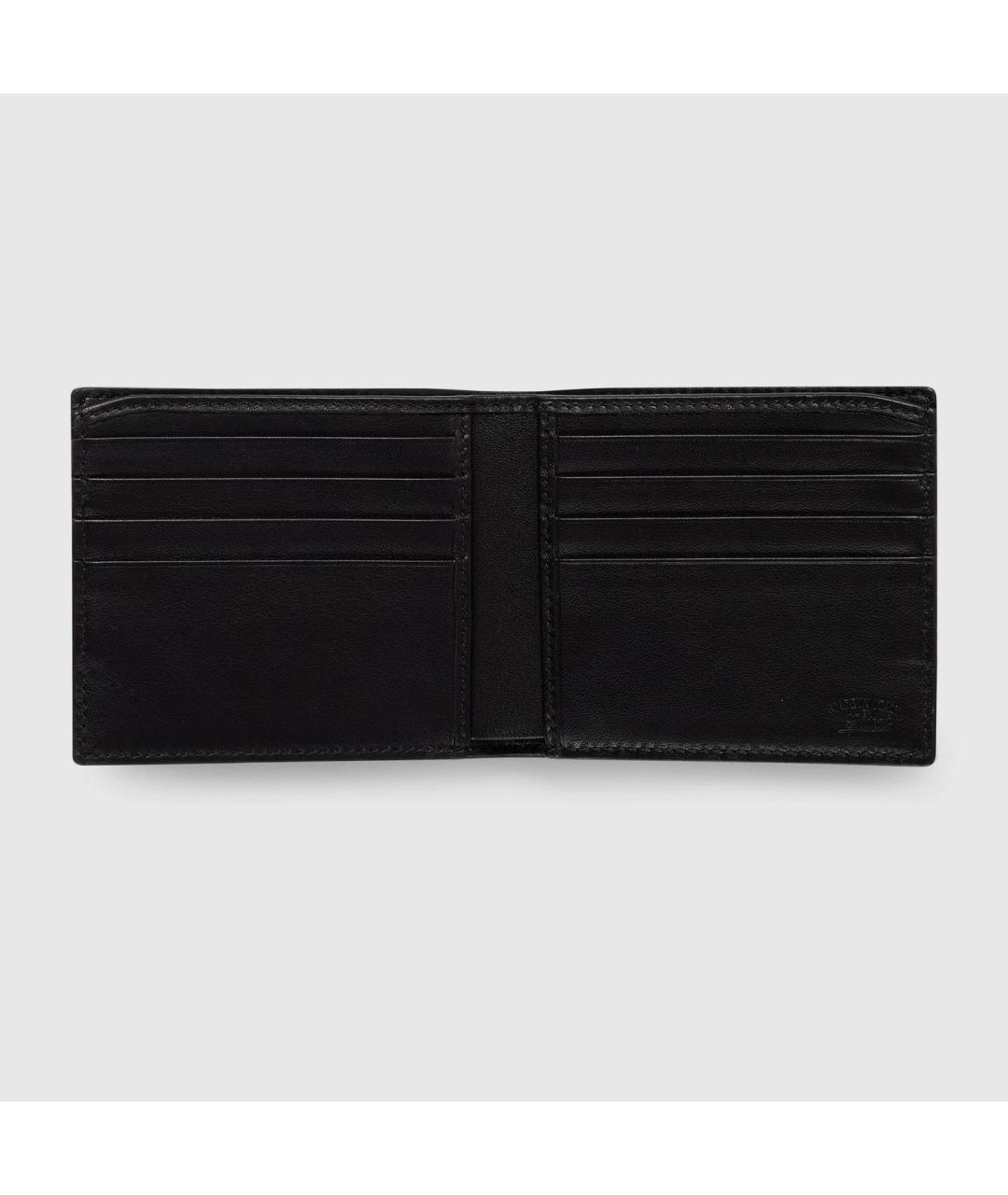 GUCCI Черный кожаный кошелек, фото 2