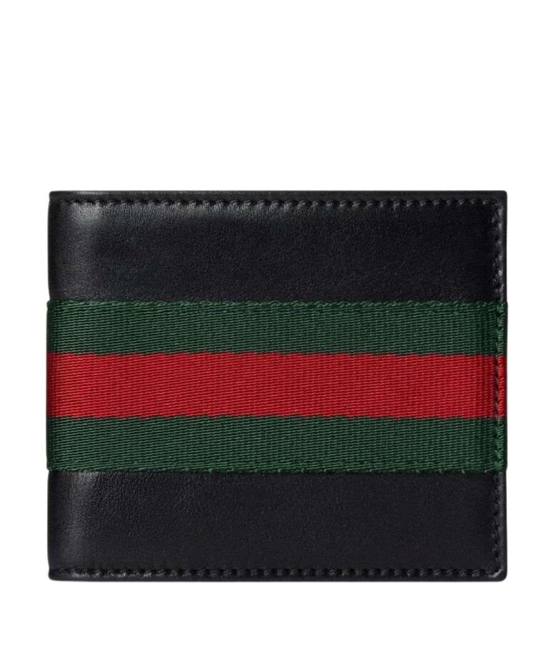 GUCCI Черный кожаный кошелек, фото 1