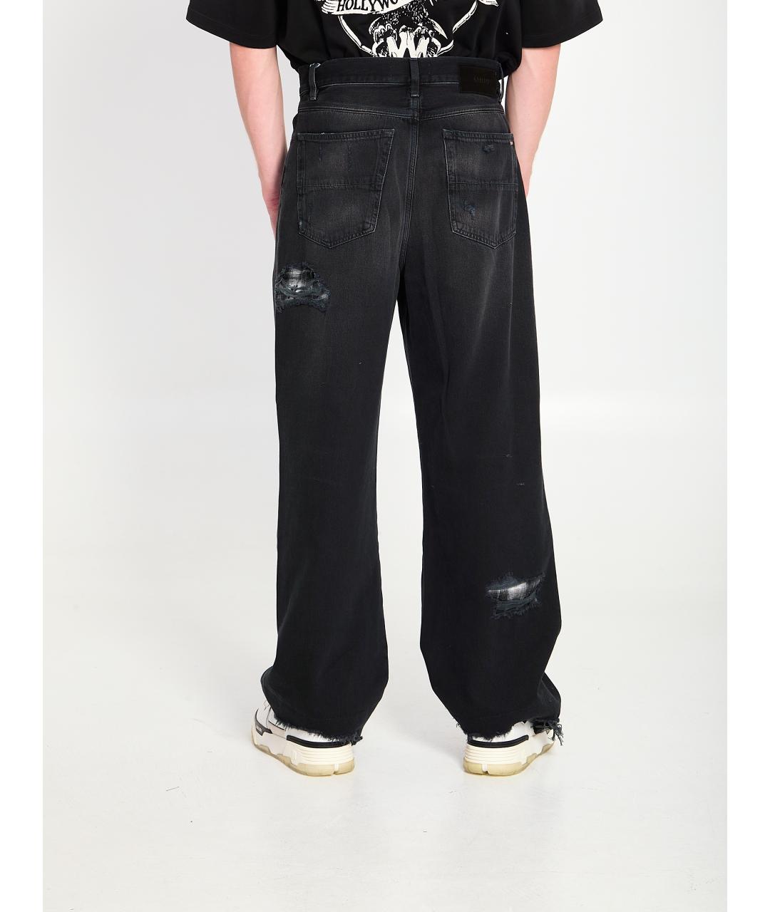 AMIRI Черные хлопковые повседневные брюки, фото 4