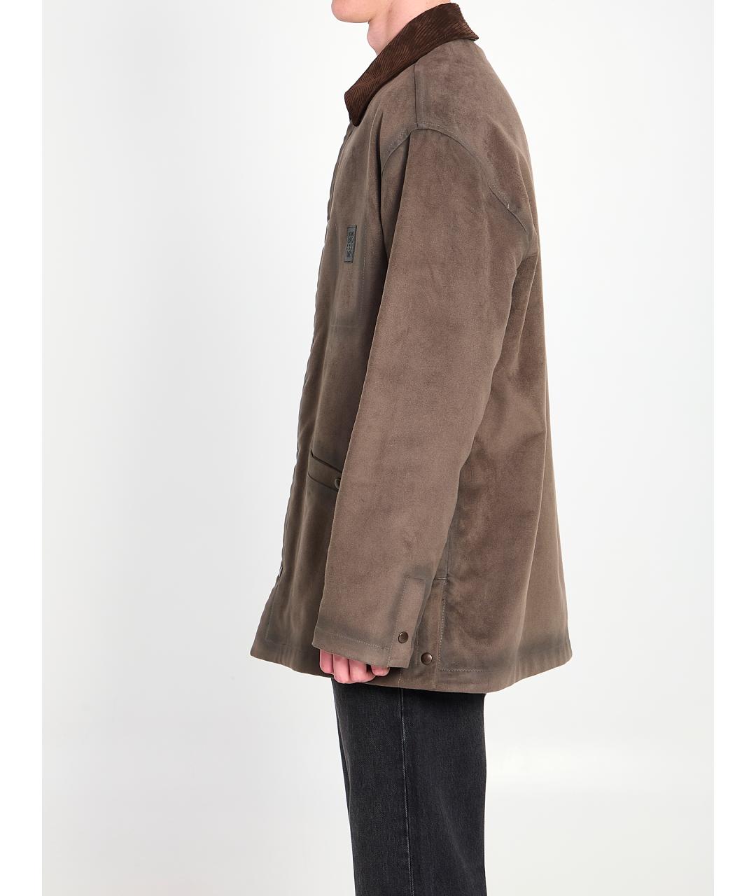 LOEWE Коричневая вискозная куртка, фото 3