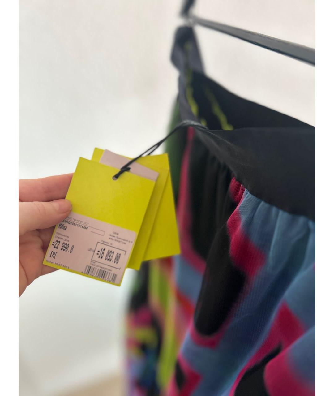 TWIN-SET Мульти сетчатая юбка макси, фото 4