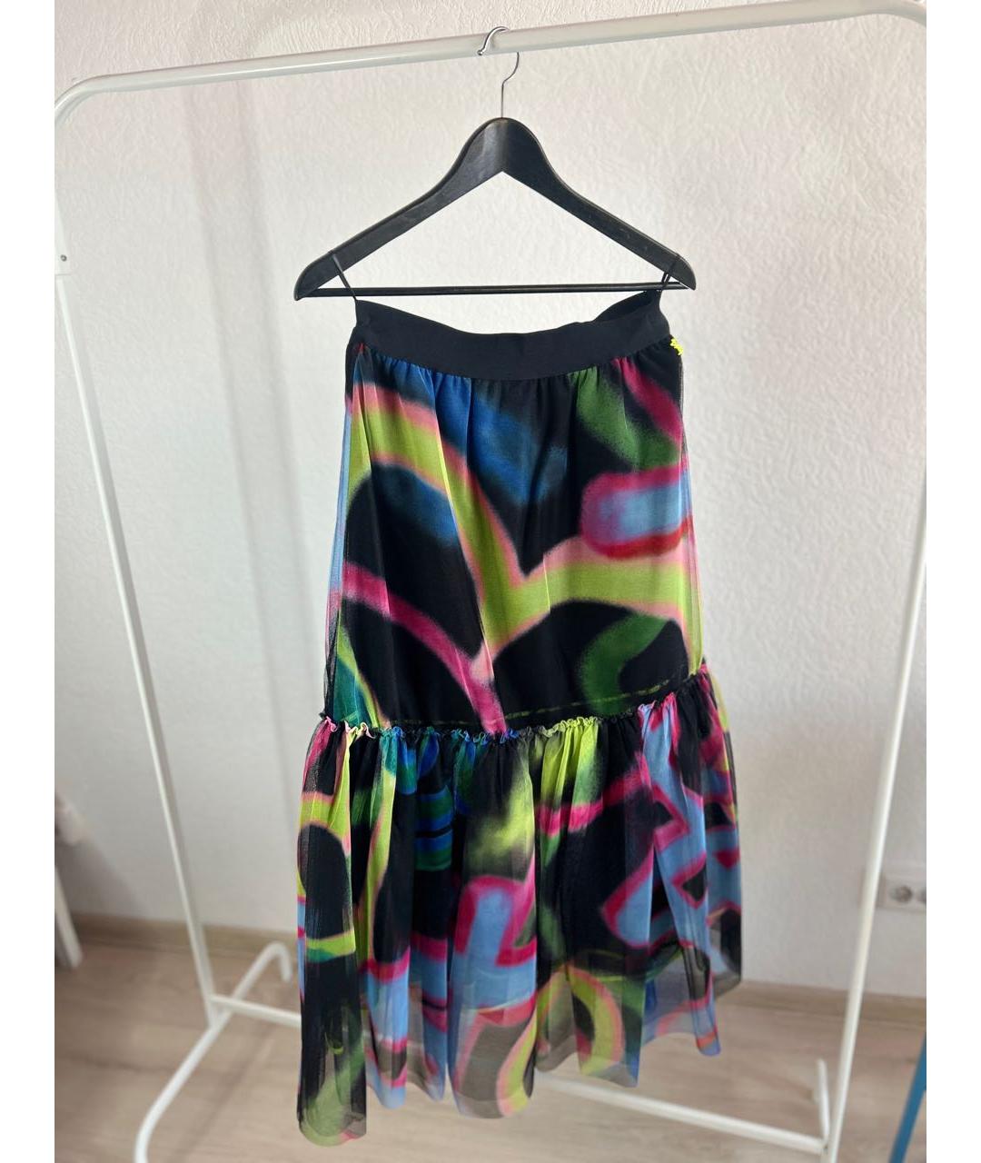 TWIN-SET Мульти сетчатая юбка макси, фото 5