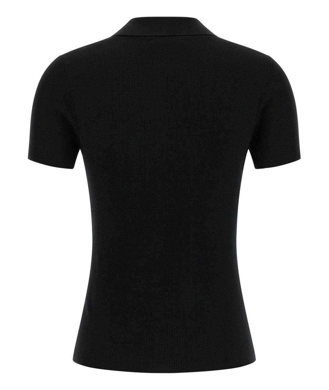 MAX MARA Черная шерстяная футболка, фото 2