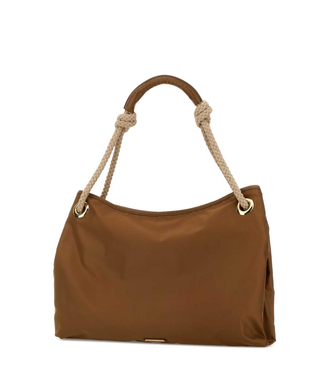 PRADA Коричневая синтетическая сумка через плечо, фото 2