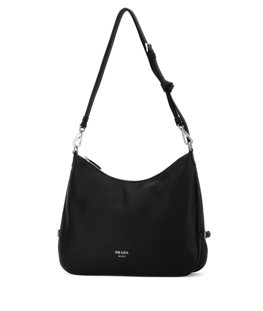 PRADA Черная кожаная сумка через плечо, фото 2