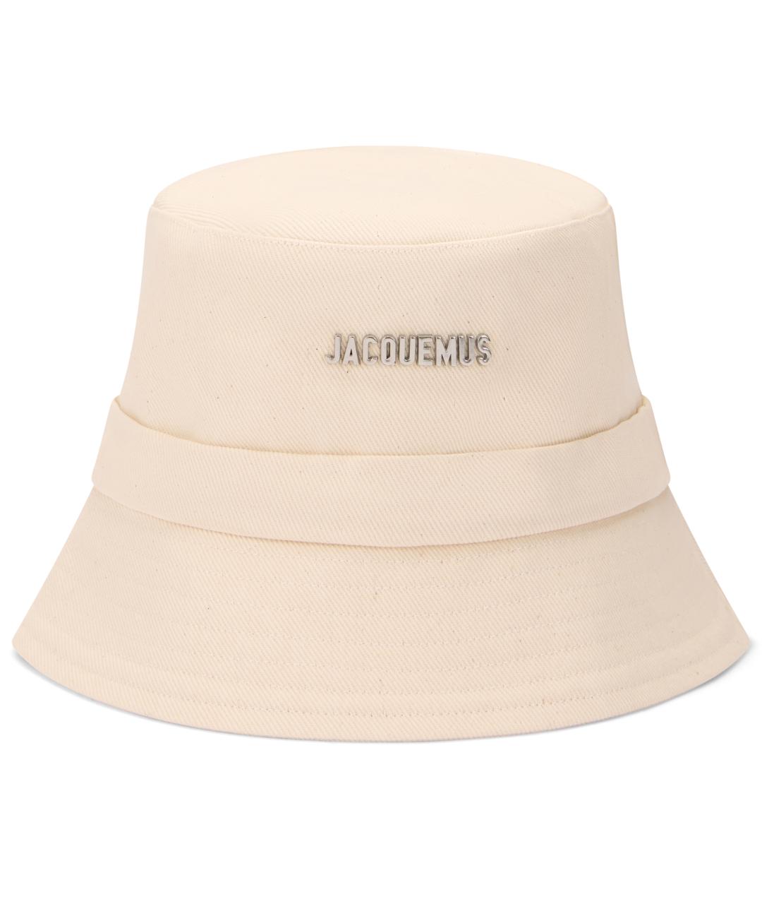 JACQUEMUS Бежевая хлопковая шляпа, фото 2