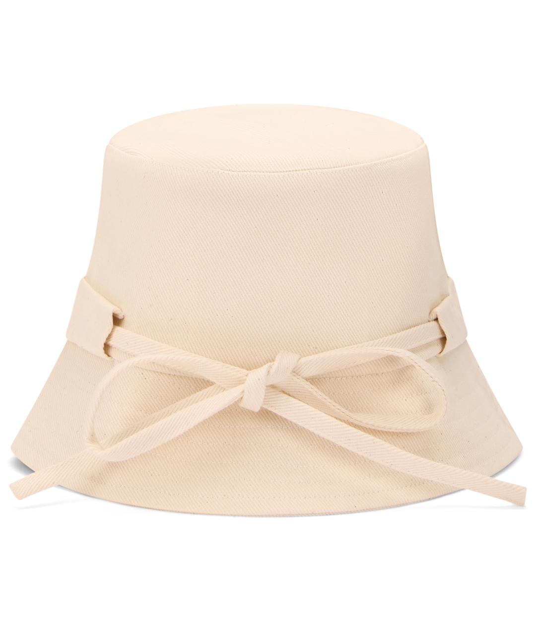JACQUEMUS Бежевая хлопковая шляпа, фото 3