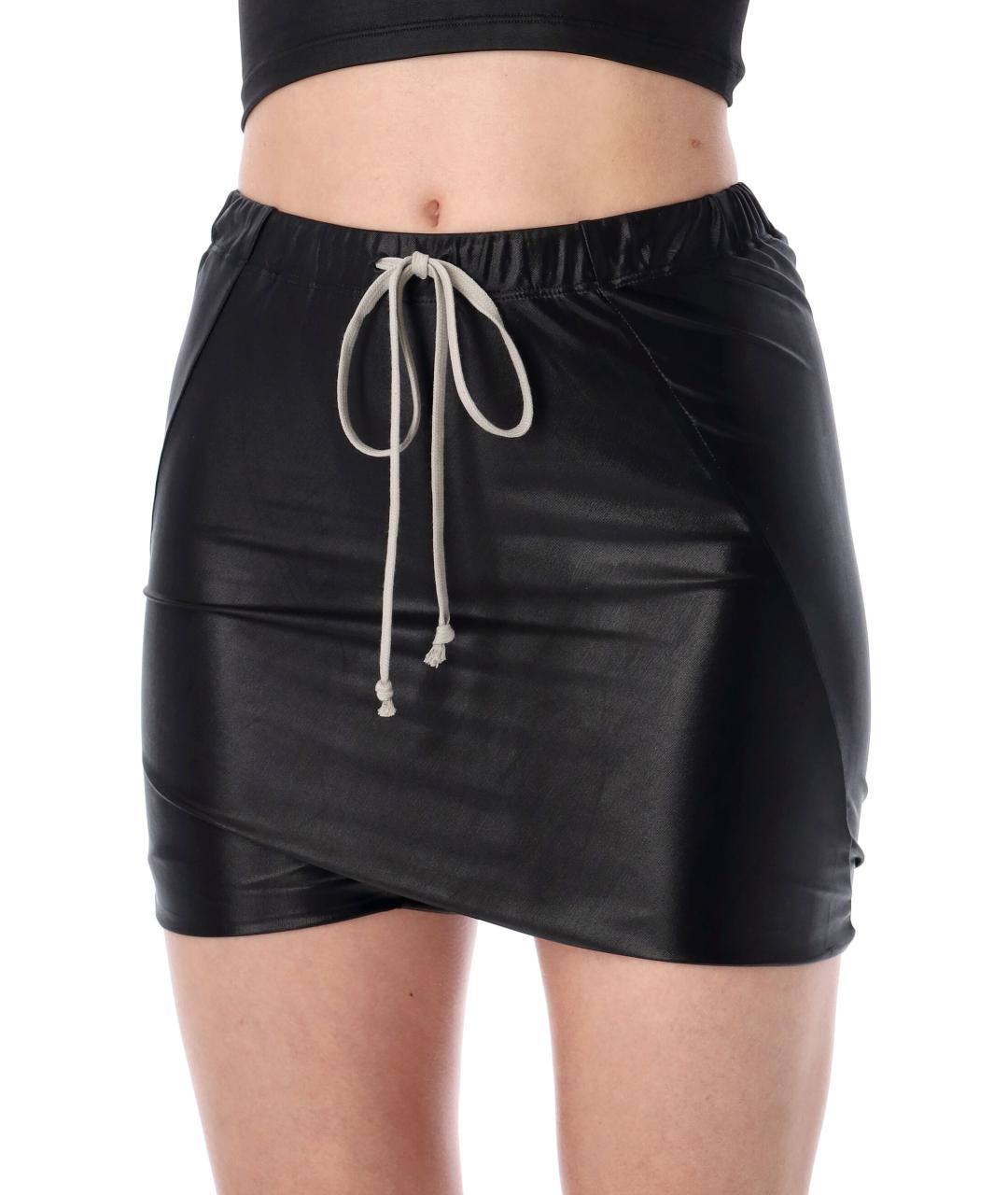 RICK OWENS Черные ацетатные шорты, фото 3